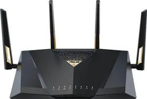 ASUS RT-BE88U AI Router, Dual-Band WiFi 7 (802.11be), 4096-QAM & MLO Multi-Link Aggregation, Dual 10G Ports (SFP+ Compatible), Four 2.5G Ports, four 1G Ports, Up to 34Gbps WAN/LAN Throughput, AiMesh ASUS RT-BE88U AI Router, Dual-Band WiFi 7 (802.11be), 4096-QAM & MLO Multi-Link Aggregation, Dual 10G Ports (SFP+ Compatible), Four 2.5G Ports, four 1G Ports, Up to 34Gbps WAN/LAN Throughput, AiMesh