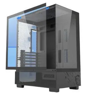 MSI PAG PANO M110L Black Small Form Factor Gaming PC Case, Supports MiniITX Motherboard, Tempered Glass Side Panel, Ocean View Design, 270° PillarFree Side Panel, 240mm AIO Cooler , 7 Fan Mounts MSI PAG PANO M110L Black Small Form Factor Gaming PC Case, Supports MiniITX Motherboard, Tempered Glass Side Panel, Ocean View Design, 270° PillarFree Side Panel, 240mm AIO Cooler , 7 Fan Mounts