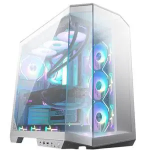 MSI MAG PANO 100L PZ WHITE MidTower Ocean View PC Case, Regular & BackConnect ATX/MicroATX MiniITX EATX Support, 360mm AIO Support, RTX 5090 Compatible, Dual 160mm Fan Mounts MSI MAG PANO 100L PZ WHITE MidTower Ocean View PC Case, Regular & BackConnect ATX/MicroATX MiniITX EATX Support, 360mm AIO Support, RTX 5090 Compatible, Dual 160mm Fan Mounts