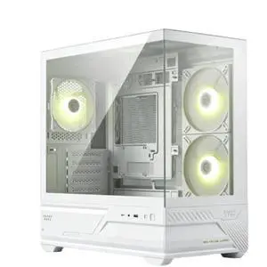 MSI MAG PANO M110L PZ WHITE SFF DIY Ocean View PC Case, MicroATX/MiniITX Support, 270° PillarFree Panel, 360mm AIO Support, 9 Fan Mounts, Front 10Gbps TypeC MSI MAG PANO M110L PZ WHITE SFF DIY Ocean View PC Case, MicroATX/MiniITX Support, 270° PillarFree Panel, 360mm AIO Support, 9 Fan Mounts, Front 10Gbps TypeC