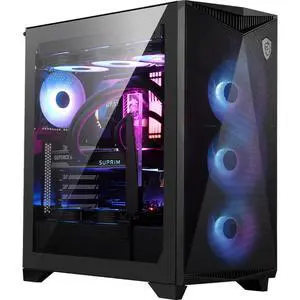 MSI MPG GUNGNIR 300R AIRFLOW Black MidTower Case, EATX(280×305mm)/ATX/MicroATX/MiniITX, Builtin GPU Bracket, 360mm AIO Support, 4 PreInstalled ARGB Fans, 10 Fan Mounts, Optimized Airflow MSI MPG GUNGNIR 300R AIRFLOW Black MidTower Case, EATX(280×305mm)/ATX/MicroATX/MiniITX, Builtin GPU Bracket, 360mm AIO Support, 4 PreInstalled ARGB Fans, 10 Fan Mounts, Optimized Airflow