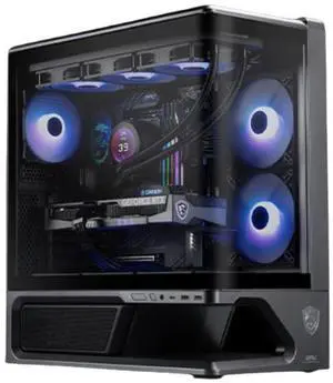 MSI MPG VIXTA 300R PZ Desktop PC Case, Ocean View Chamber, Supports Regular ATX, MicroATX, MiniITX & BackConnect ATX / MicroATX Motherboards, OnePiece Curved Tempered Glass, PreInstalled 3 Fans MSI MPG VIXTA 300R PZ Desktop PC Case, Ocean View Chamber, Supports Regular ATX, MicroATX, MiniITX & BackConnect ATX / MicroATX Motherboards, OnePiece Curved Tempered Glass, PreInstalled 3 Fans
