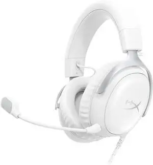 HyperX Cloud III Wired Gaming Headset, PC, PS5, Xbox Series X|S, Angled 53mm Drivers, DTS Spatial Audio, Memory Foam, Durable Frame, Ultra-Clear 10mm Mic, USB-C, USB-A, 3.5mm White HyperX Cloud III Wired Gaming Headset, PC, PS5, Xbox Series X|S, Angled 53mm Drivers, DTS Spatial Audio, Memory Foam, Durable Frame, Ultra-Clear 10mm Mic, USB-C, USB-A, 3.5mm White