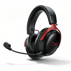 HyperX Cloud III S Wireless Gaming Headset, 200-hour Battery Life, 2.4GHz Wireless/Bluetooth, 53mm Drivers, 10mm Detachable Microphone, Compatible with PC/PS5/PS4/Switch/Mac/Mobile Devices, Black Red HyperX Cloud III S Wireless Gaming Headset, 200-hour Battery Life, 2.4GHz Wireless/Bluetooth, 53mm Drivers, 10mm Detachable Microphone, Compatible with PC/PS5/PS4/Switch/Mac/Mobile Devices, Black Red