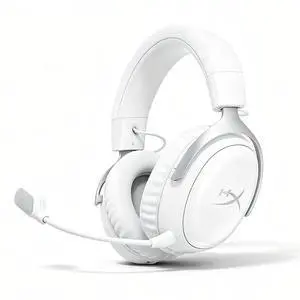 HyperX Cloud III S Wireless Gaming Headset, 200-hour Battery Life, 2.4GHz Wireless/Bluetooth, 53mm Drivers, 10mm Detachable Microphone, Compatible with PC/PS5/PS4/Switch/Mac/Mobile Devices, White HyperX Cloud III S Wireless Gaming Headset, 200-hour Battery Life, 2.4GHz Wireless/Bluetooth, 53mm Drivers, 10mm Detachable Microphone, Compatible with PC/PS5/PS4/Switch/Mac/Mobile Devices, White