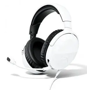 HyperX Cloud Stinger 3 Wired Gaming Headset, immersive audio experience, 50mm Drivers, crystal-clear voice chat, standard 3.5mm audio cable, comfortable for extended wear, durable, White HyperX Cloud Stinger 3 Wired Gaming Headset, immersive audio experience, 50mm Drivers, crystal-clear voice chat, standard 3.5mm audio cable, comfortable for extended wear, durable, White