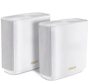 ASUS ZenWiFi AX7800 White Mesh Router, WiFi 6 Tri-Band Wireless, Broadcom 1.7GHz Quad-Core Processor, Dual 160MHz Channels, 2.5G Ethernet Port, RangeBoost Plus, AiMesh Supported - White (2-Pack) ASUS ZenWiFi AX7800 White Mesh Router, WiFi 6 Tri-Band Wireless, Broadcom 1.7GHz Quad-Core Processor, Dual 160MHz Channels, 2.5G Ethernet Port, RangeBoost Plus, AiMesh Supported - White (2-Pack)