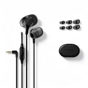 HyperX Cloud Earbuds III Wired In-Ear Gaming Earbuds, Featuring Patented Ear-Cavity Tip Design for Rich, Balanced Sound; 14.3mm Dynamic Driver, 33.5mm Connector, Black HyperX Cloud Earbuds III Wired In-Ear Gaming Earbuds, Featuring Patented Ear-Cavity Tip Design for Rich, Balanced Sound; 14.3mm Dynamic Driver, 33.5mm Connector, Black