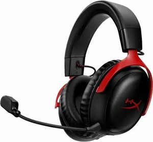 HyperX Cloud III Wireless Gaming Headset for PC, PS5, PS4, up to 120-hour Battery, 2.4GHz Wireless, DTS Spatial Audio, 53mm Angled Drivers, Memory Foam, Durable Frame, 10mm Microphone, Black/red HyperX Cloud III Wireless Gaming Headset for PC, PS5, PS4, up to 120-hour Battery, 2.4GHz Wireless, DTS Spatial Audio, 53mm Angled Drivers, Memory Foam, Durable Frame, 10mm Microphone, Black/red