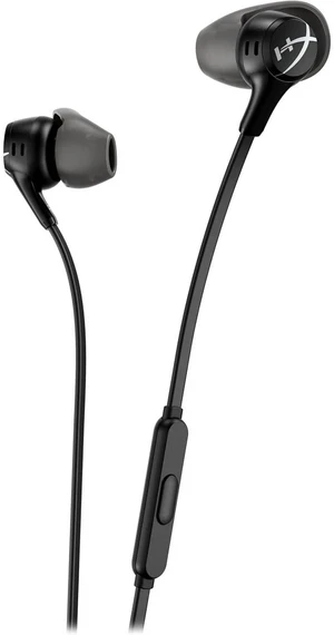 HyperX Cloud Earbuds II 14mm Drivers, Four Eartips, Hard-Shell Carrying Case, Low-Profile 90° Plug, 3.5mm Plug, Built-in Microphone, Multi-Function Button, PC, Mobile, Nintendo Switch Black HyperX Cloud Earbuds II 14mm Drivers, Four Eartips, Hard-Shell Carrying Case, Low-Profile 90° Plug, 3.5mm Plug, Built-in Microphone, Multi-Function Button, PC, Mobile, Nintendo Switch Black