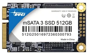 DUCI MSATA 512GB SSD, General Purpose SSD with speeds up to 270MB/s for Notebook and Desktop PCs for Gaming/Work, Black DUCI MSATA 512GB SSD, General Purpose SSD with speeds up to 270MB/s for Notebook and Desktop PCs for Gaming/Work, Black