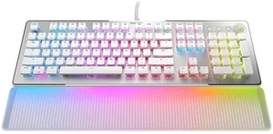 ROCCAT Vulcan II Max Optical-Mechanical PC Gaming Keyboard, 104 Keys, Customizable RGB Illuminated Keys and Palm Rest, Titan II Smooth Linear Switches, Aluminum Plate, 100 M Keystroke Durability-White ROCCAT Vulcan II Max Optical-Mechanical PC Gaming Keyboard, 104 Keys, Customizable RGB Illuminated Keys and Palm Rest, Titan II Smooth Linear Switches, Aluminum Plate, 100 M Keystroke Durability-White