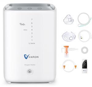 MONPORT 7L Household Oxygen Concentrator &Oxygen Machine - 93±3% High Purity, 42dB Ultra Quiet & 72H Continuous Operation, Remote Control & Auto-Humidification for Home Use