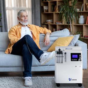 MONPORT 2-in-1 Oxygen Concentrator Machine :93 Pure Oxygen 7 Day Continuous Use 43dB Quiet & 4 Wheels for Elderly Athletes Home