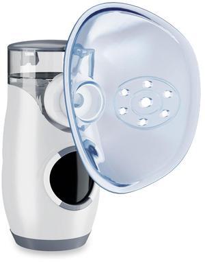 MONPORT Portable Mesh Nebulizer Machine with 3 Modes - 5m Microparticles, 50dB Quiet Operation, 0.2ml/min Nebulization Rate & Self-Cleaning Function for Adults/Kids