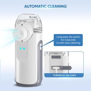 Monport Portable Humidifier with 3 Modes & 10mL Tank - 5m Ultra-Fine Mist, USB-C Rechargeable, Under 50dB for Bedroom Office Travel