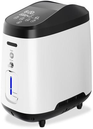 Monport|Professional Desktop Oxygen Concentrator Machine w/ Nebulizer - 45dB Quiet, SOS Alert & Remote for Office Wellness
