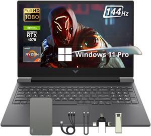 HP Victus 16.1" Gaming Laptop, 144Hz FHD Anti-glare, AMD Ryzen 7-8845HS, 32GB DDR5, 2TB SSD + 160GB Docking Station, GeForce RTX 4070, Backlit Keyboard, 1080p Camera, Wi-Fi 6, Win 11 Pro, Silver HP Victus 16.1" Gaming Laptop, 144Hz FHD Anti-glare, AMD Ryzen 7-8845HS, 32GB DDR5, 2TB SSD + 160GB Docking Station, GeForce RTX 4070, Backlit Keyboard, 1080p Camera, Wi-Fi 6, Win 11 Pro, Silver