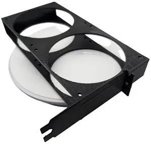 PCIe Dual 120mm Fan Mount Version 2 beefier mount Black