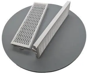 2x - 5.25 inch optical drive bay cover vented Mesh White replacement computer tower parts.