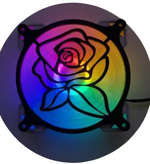 2x - 120mm fan covers Rose