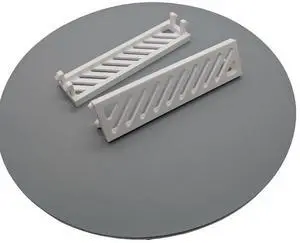 2x - 3.5 inch disk drive bay Diag. Slots - circles . White replacement computer tower parts. Vintage look