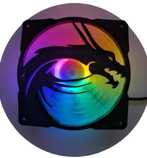 2x - 120mm fan covers Dragon -MSI-
