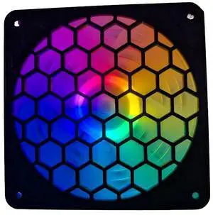 2x - 120mm fan covers Hexagon full hex