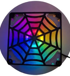 2x - 120mm fan covers Spider Web