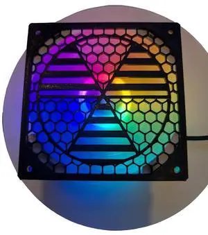 2x - 120mm fan covers Nuke nuclear pattern