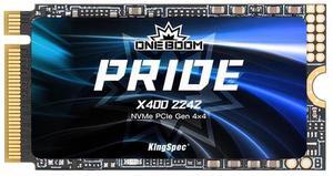ONEBOOM X400 2242 2TB M.2 NVMe PCIe 4.0 Gaming SSD, Speed Up to 7200MB/s, 3D NAND TLC, Internal Solid State Disk, M.2 2242 with Heatsink 2TB