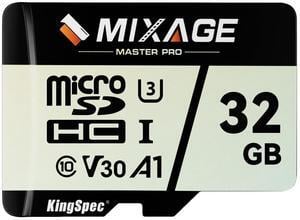 MIXAGE 32GB microSDXC Memory Cards, UHS-I, V30, A1, 4K UHD Micro SD Card, Speed Up to 175MB/s, 3D NAND Flash MicroSD 32GB 1 Pack