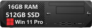 HP Z2 G5 SFF Workstation PC - Intel i7-10700 8 Core, 16GB DDR4 RAM, 512GB NVMe SSD, AC WiFi, USB Type-C, Windows 11 Pro - Business Professional Small Form Factor Desktop Computer-
Graphics Card:P1000