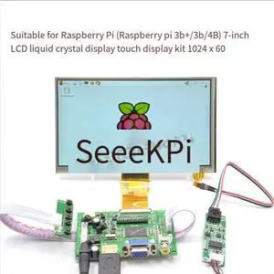Suitable for Raspberry Pi 2/3/4 models. 7-inch LcD liquid crystal screen with touch display kit 1024 x 60