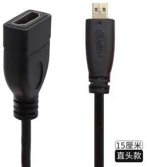Micro HDMl to HDMl Female High-Definition Adapter HDMl Female to Micro Male Extension Cable Version 1.4 High Definition