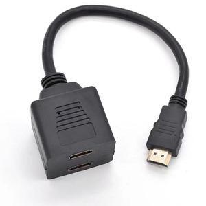 HDMl single-pair two-core high-definition cable HDMl male to female HDMl extension cable l input2 output 1080p twin-core cable