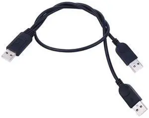 USB 2.0 male-to-female USB adapterwith auxiliary powersupply line and dualinterface hard drive data connectioncable