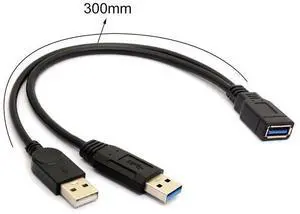 A single power supply line for two power sources,a hard drive data connection line, 3.0 high-speed,a male-to-femaletwo-in-onevehicle-mounted Carplay connector