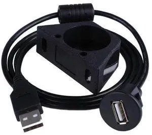 USB 2.0 automotive ship panel waterproof cable USB small end dashboard audio panel cable male-to-female extension
cable