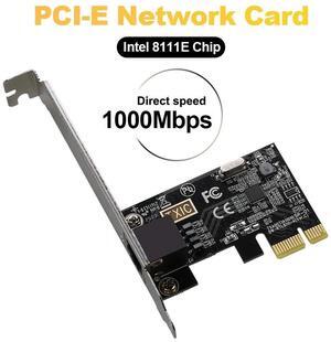 PC-E Gigabit Network Card RTL8lllEWired Desktop Computer 1000M Pcle Network Card Driver-Free Computer Built-in
