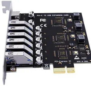 Desktop computerUsB 3.2 expansion card, 8-port adapter card, Pcl-Eto Type c, front 19-pin interface, NEc chip