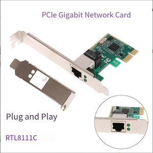 PCl-E network card, Gigabit wired network card, pcie RJ45 Ethernet RTL8111C chip, 1000M driver-free