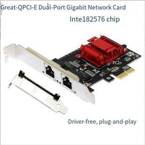 82576 network card, ElG42ET server, ROs software router, PclE aggregation, dual-port gigabit network card