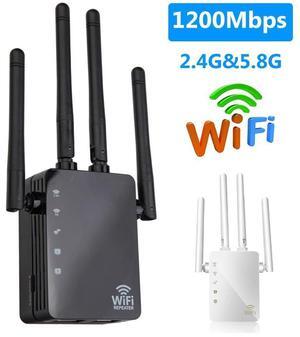 1200M Wireless Repeater, Wi-Fi Signal Amplifier Router, 5G High-Power Range Extender