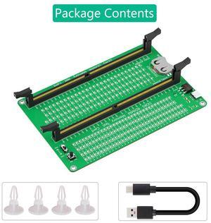DDR5 memory module server detec tion tool, desktop computer motherb oard rep air tester, with extemal indic ator lights