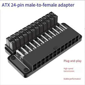 ATX motherboard 24-pin power supply 90-degee angled connector for DlY computer assembly accessory - Host line beautific ationand organization