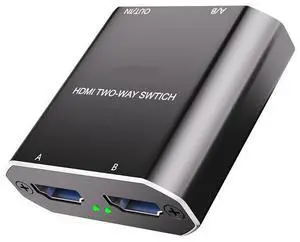 HDMl switcher Distributor: Divides one signalinto two,with 1 input and 2 outputs. supports k high-definition video splt screen and multi-screen display.