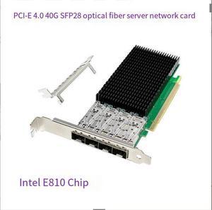 PC1-E4.0 25G 10-Gigabit Fiber Network Card E810-XXVDA Desktop Server SFP28 Module