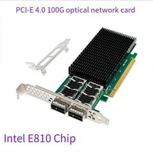 PCl-E4.0 dual-port 100G QSFP28 optical servernetwork card E810CQDA2 PCIE X16