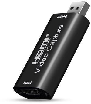 HDMl capture card with UsB cable for1080p output video capture, recording, live streaming, and game broadcasting with OBs.